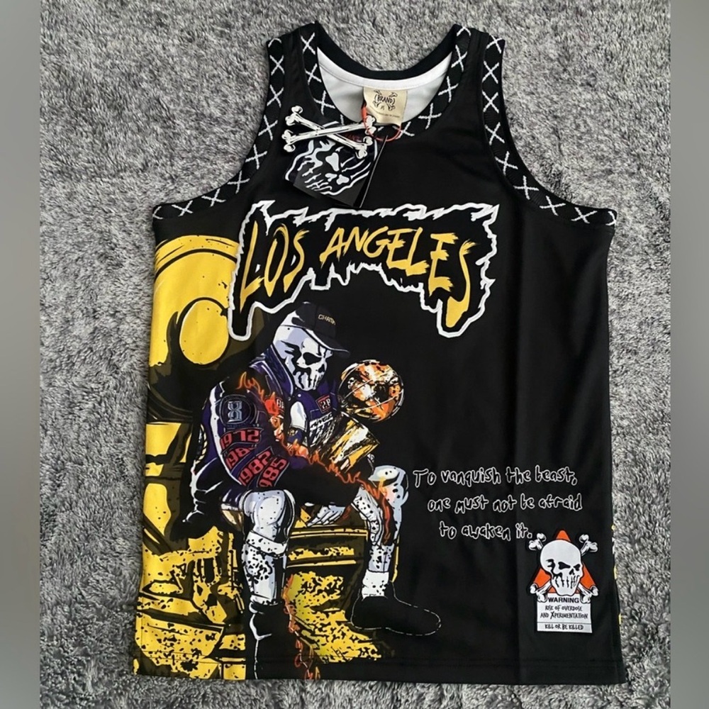 Men’s Graphic Basketball Jersey, Bryant, Los Angeles, Size XS, NWT